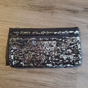 Victoria's Secret Satin & Sequin Pouch